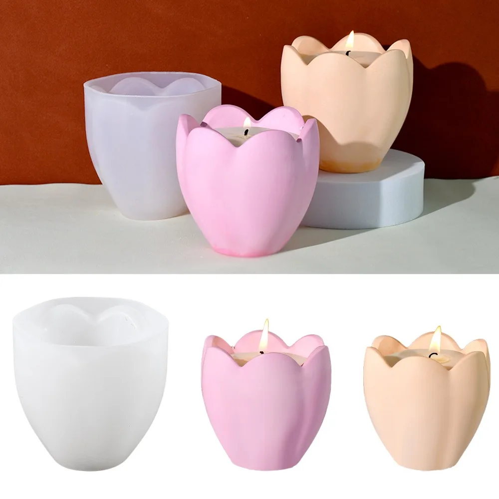 Soap Making Equipment For Beginners - Подсвечник-тюльпан, силиконовые формы, цветочная смола, мыльница,