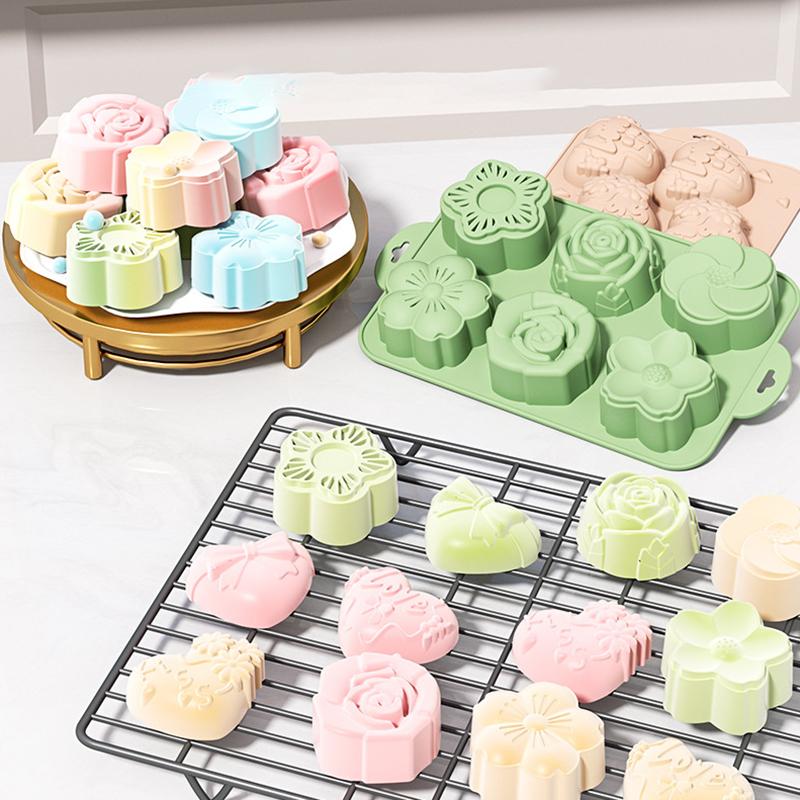 Soap Making Homemade - Силиконовая форма для цветов SU, 6